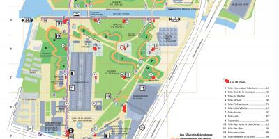 Mapa de el Parc de La Villette