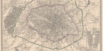 Mapa de París de 1850