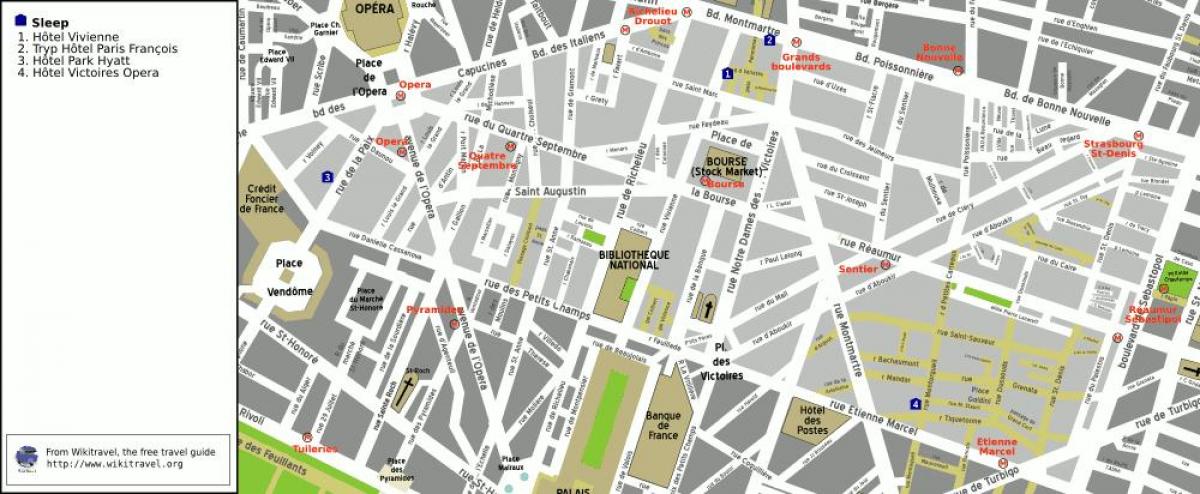 Mapa de distrito 2 de París