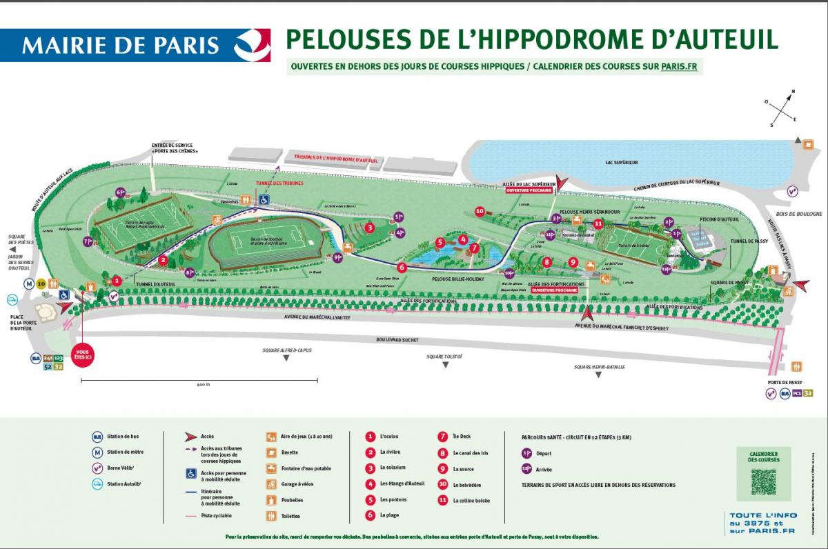 Mapa de El Hipódromo de Auteuil