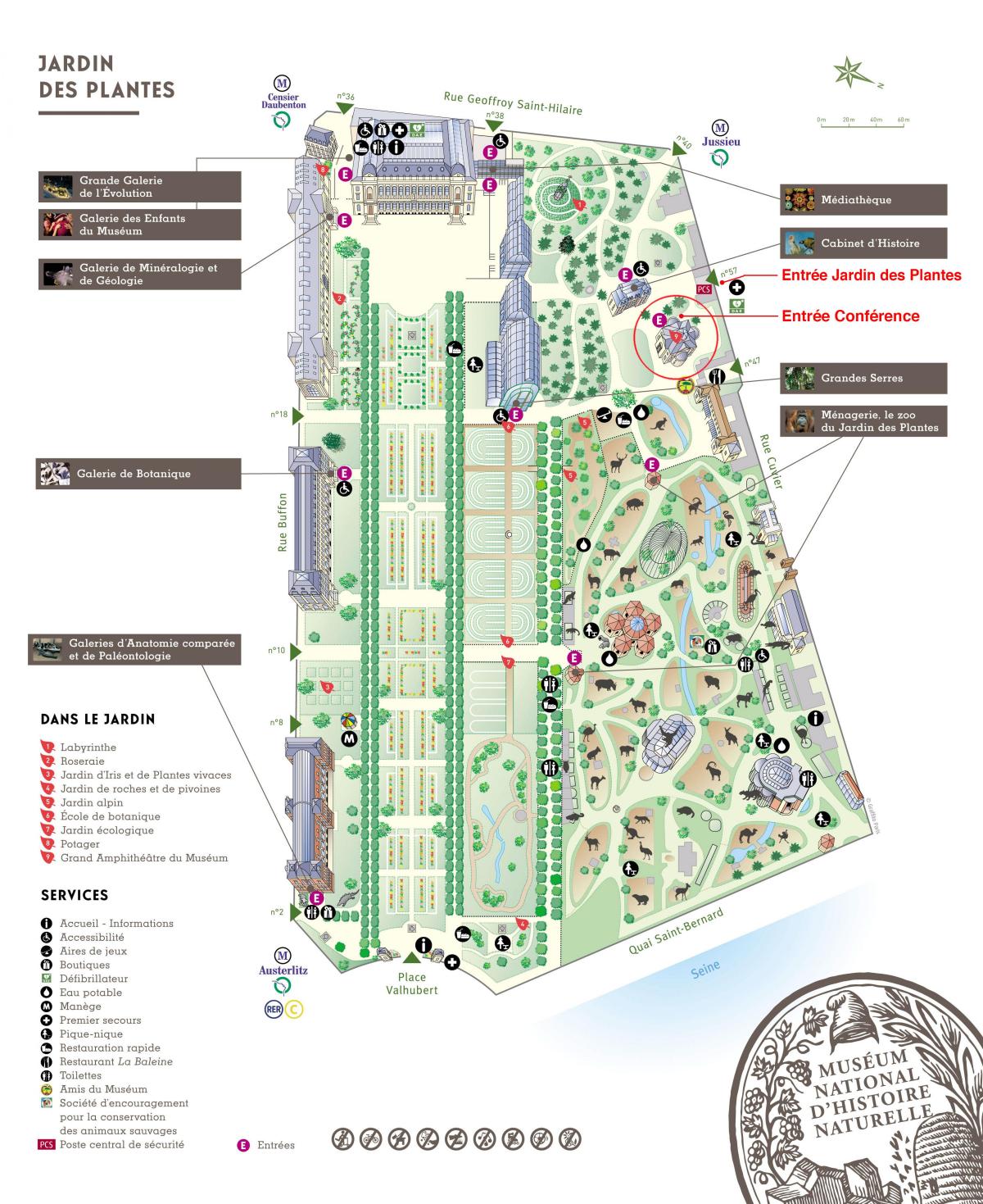 Mapa de El Jardin des Plantes