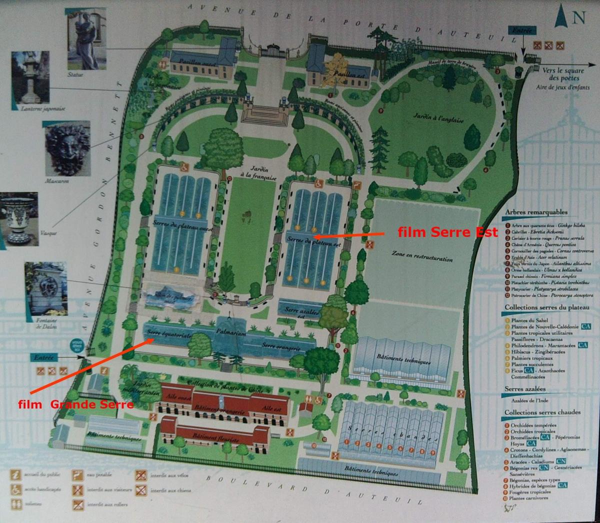 Mapa de El Jardin des Serres d'Auteuil