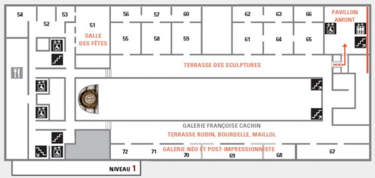 Mapa de El Musée d'Orsay de Nivel 2