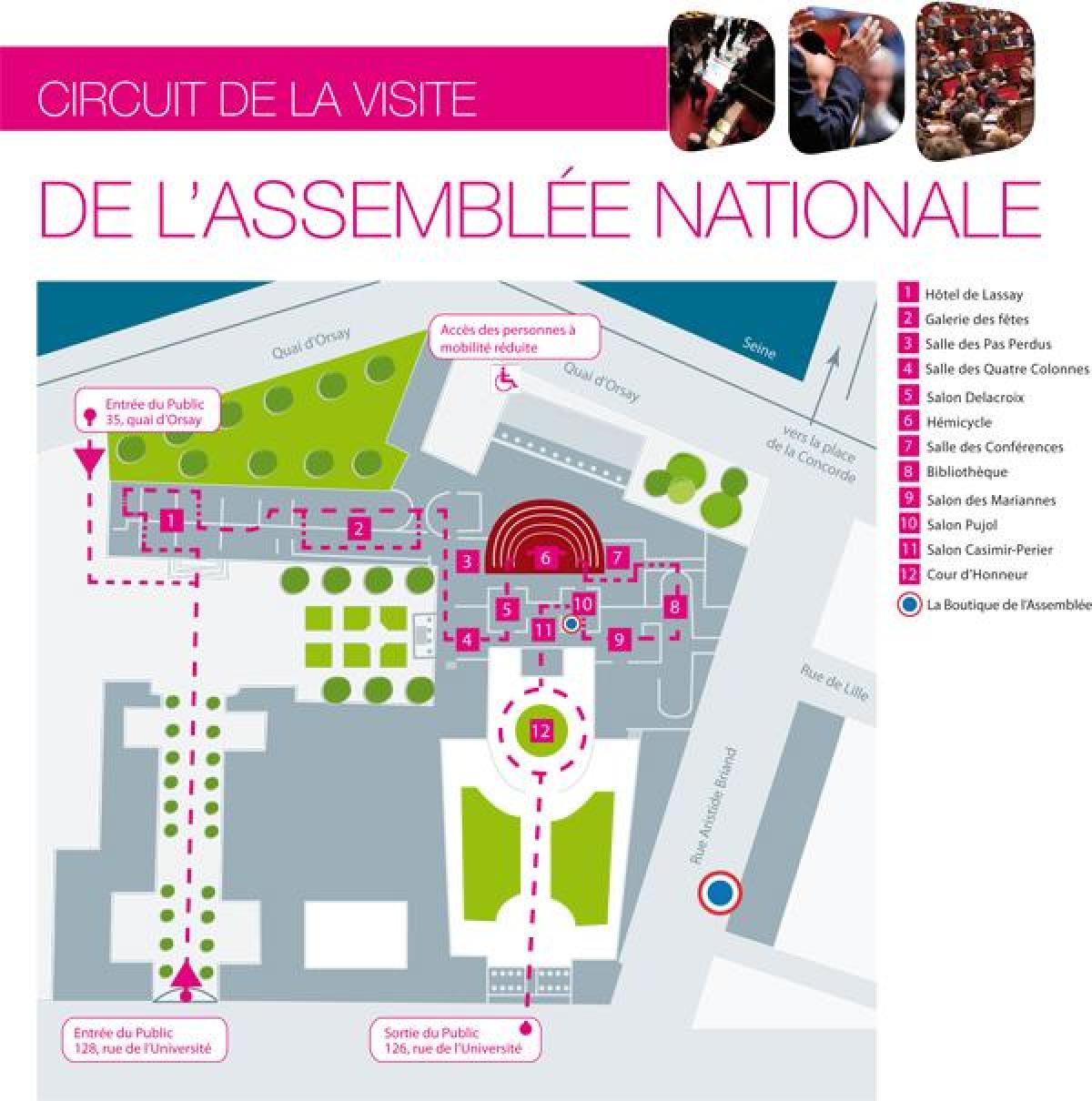 Mapa de El Palais Bourbon