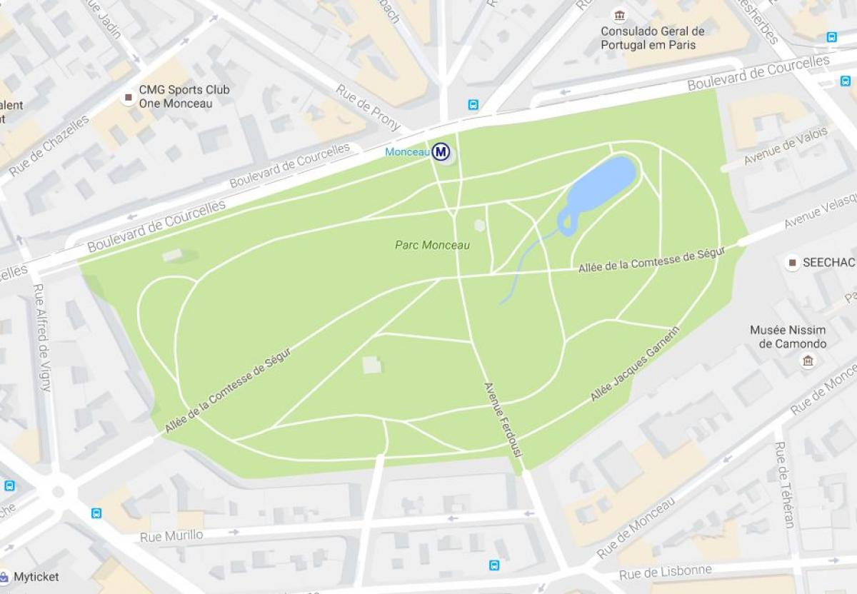 Mapa de El Parc Monceau