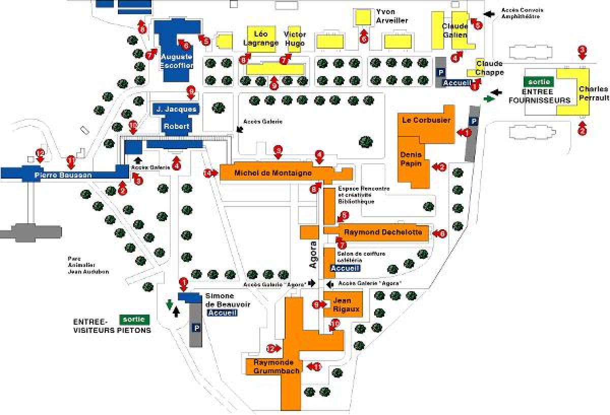 Mapa de Georges Clemenceau hospital