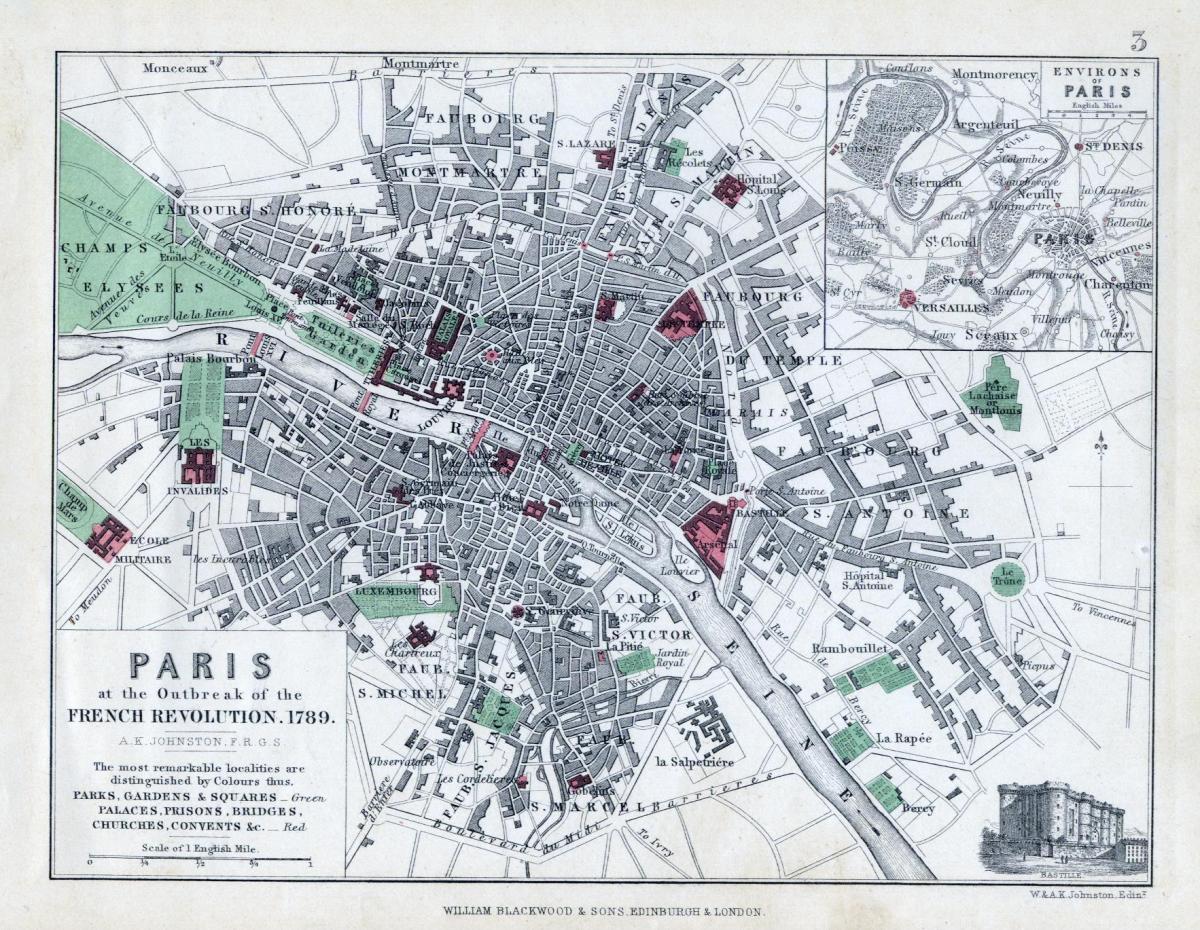 Mapa de París de 1789