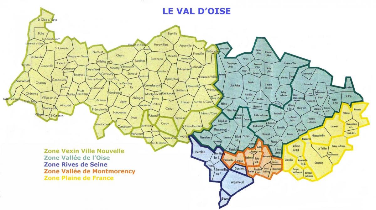 Mapa de Val-d'Oise