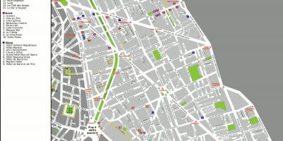 Mapa de 11 de arrondissement de París