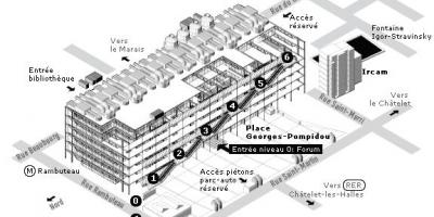 Mapa de Centro Pompidou