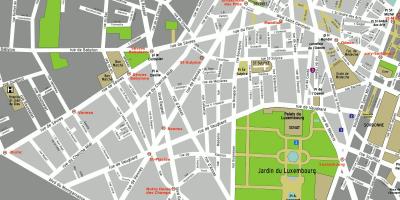 Mapa de distrito 6 de París