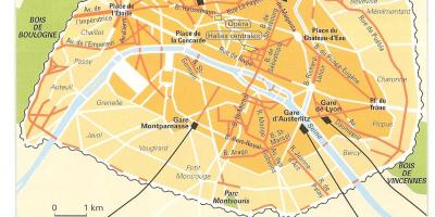 Mapa de Haussmann de París