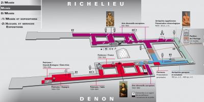 Mapa de Museo Del Louvre Nivel 1