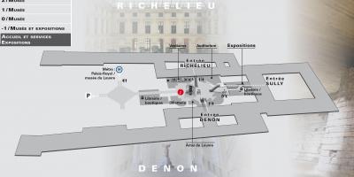 Mapa de Museo Del Louvre Nivel -2