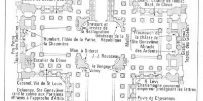Mapa de El Panteón de París
