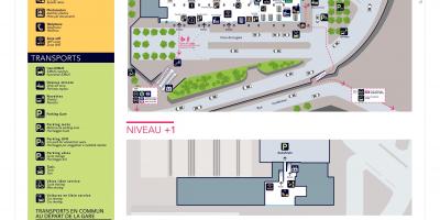 Mapa de la estación de Bercy