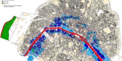 Mapa de inundación de París