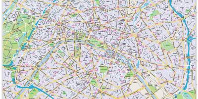 Mapa de París, centro de la ciudad