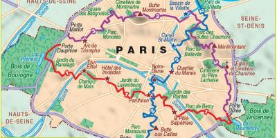 Mapa de París senderismo