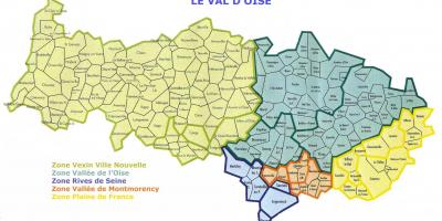 Mapa de Val-d'Oise